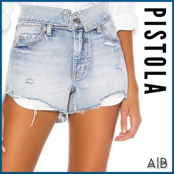 Pistola Winston Fold Over High Rise Short - Picture 1 of 7